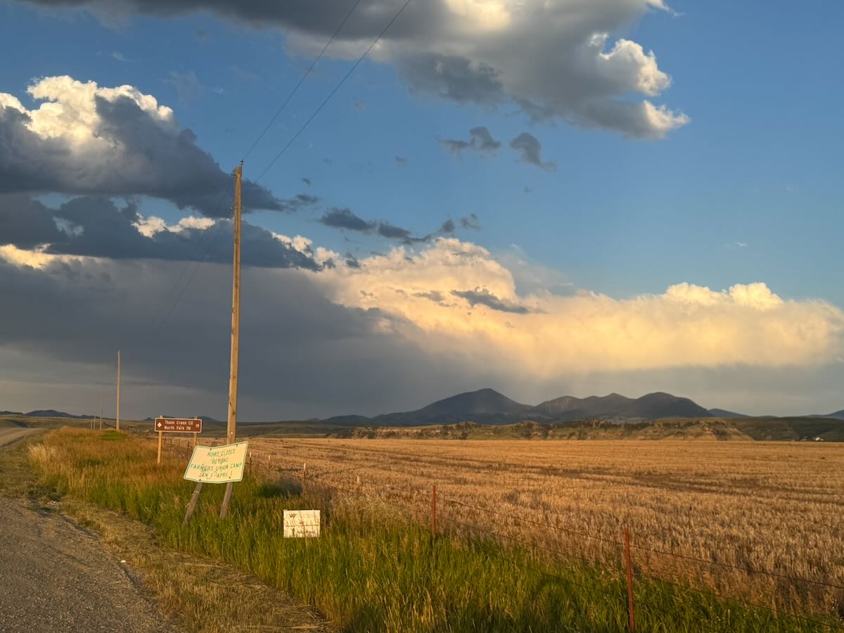 Ridgeline view across the Highwood Mountains